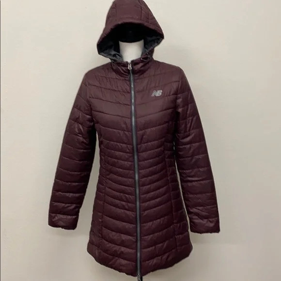 New Balance- long quilted tech jacket - Picture 2 of 9